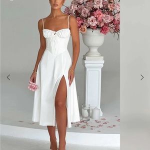 BabyBoo Deanna Midi Dress-ivory